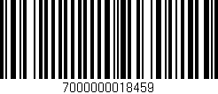 Código de barras (EAN, GTIN, SKU, ISBN): '7000000018459'