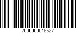 Código de barras (EAN, GTIN, SKU, ISBN): '7000000018527'