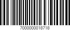 Código de barras (EAN, GTIN, SKU, ISBN): '7000000018718'