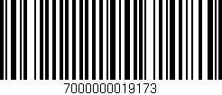 Código de barras (EAN, GTIN, SKU, ISBN): '7000000019173'