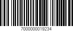Código de barras (EAN, GTIN, SKU, ISBN): '7000000019234'