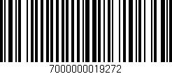 Código de barras (EAN, GTIN, SKU, ISBN): '7000000019272'