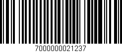 Código de barras (EAN, GTIN, SKU, ISBN): '7000000021237'