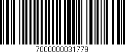 Código de barras (EAN, GTIN, SKU, ISBN): '7000000031779'