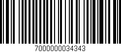 Código de barras (EAN, GTIN, SKU, ISBN): '7000000034343'