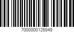Código de barras (EAN, GTIN, SKU, ISBN): '7000000126949'