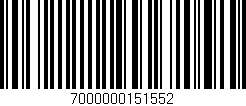 Código de barras (EAN, GTIN, SKU, ISBN): '7000000151552'