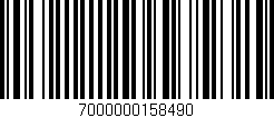 Código de barras (EAN, GTIN, SKU, ISBN): '7000000158490'