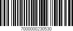 Código de barras (EAN, GTIN, SKU, ISBN): '7000000230530'