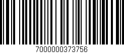 Código de barras (EAN, GTIN, SKU, ISBN): '7000000373756'