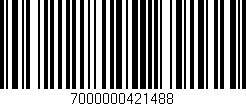 Código de barras (EAN, GTIN, SKU, ISBN): '7000000421488'