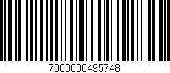 Código de barras (EAN, GTIN, SKU, ISBN): '7000000495748'