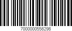 Código de barras (EAN, GTIN, SKU, ISBN): '7000000556296'