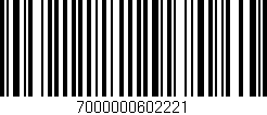 Código de barras (EAN, GTIN, SKU, ISBN): '7000000602221'