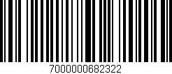 Código de barras (EAN, GTIN, SKU, ISBN): '7000000682322'