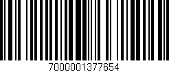 Código de barras (EAN, GTIN, SKU, ISBN): '7000001377654'