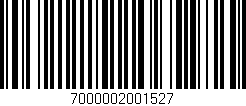 Código de barras (EAN, GTIN, SKU, ISBN): '7000002001527'