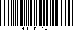 Código de barras (EAN, GTIN, SKU, ISBN): '7000002003439'