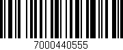 Código de barras (EAN, GTIN, SKU, ISBN): '7000440555'