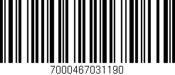 Código de barras (EAN, GTIN, SKU, ISBN): '7000467031190'
