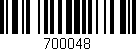 Código de barras (EAN, GTIN, SKU, ISBN): '700048'