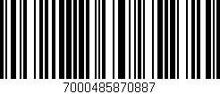 Código de barras (EAN, GTIN, SKU, ISBN): '7000485870887'
