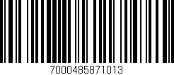 Código de barras (EAN, GTIN, SKU, ISBN): '7000485871013'
