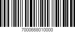 Código de barras (EAN, GTIN, SKU, ISBN): '7000668010000'
