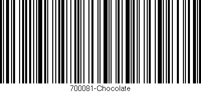 Código de barras (EAN, GTIN, SKU, ISBN): '700081-Chocolate'