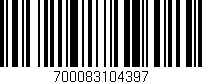 Código de barras (EAN, GTIN, SKU, ISBN): '700083104397'