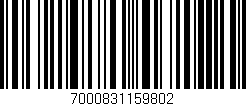 Código de barras (EAN, GTIN, SKU, ISBN): '7000831159802'