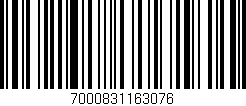 Código de barras (EAN, GTIN, SKU, ISBN): '7000831163076'