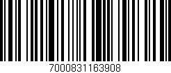 Código de barras (EAN, GTIN, SKU, ISBN): '7000831163908'