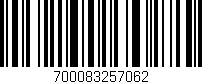 Código de barras (EAN, GTIN, SKU, ISBN): '700083257062'