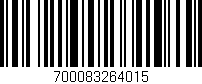 Código de barras (EAN, GTIN, SKU, ISBN): '700083264015'