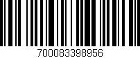 Código de barras (EAN, GTIN, SKU, ISBN): '700083398956'