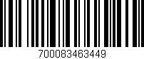 Código de barras (EAN, GTIN, SKU, ISBN): '700083463449'