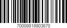 Código de barras (EAN, GTIN, SKU, ISBN): '70008918903870'