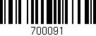 Código de barras (EAN, GTIN, SKU, ISBN): '700091'