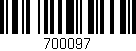 Código de barras (EAN, GTIN, SKU, ISBN): '700097'