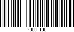 Código de barras (EAN, GTIN, SKU, ISBN): '7000/100'