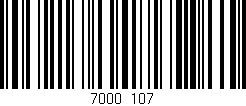 Código de barras (EAN, GTIN, SKU, ISBN): '7000/107'
