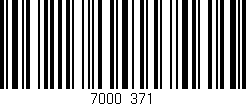Código de barras (EAN, GTIN, SKU, ISBN): '7000/371'