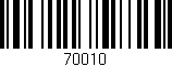 Código de barras (EAN, GTIN, SKU, ISBN): '70010'