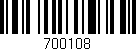 Código de barras (EAN, GTIN, SKU, ISBN): '700108'