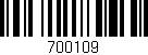 Código de barras (EAN, GTIN, SKU, ISBN): '700109'