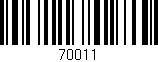Código de barras (EAN, GTIN, SKU, ISBN): '70011'