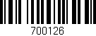 Código de barras (EAN, GTIN, SKU, ISBN): '700126'