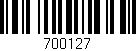Código de barras (EAN, GTIN, SKU, ISBN): '700127'