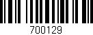 Código de barras (EAN, GTIN, SKU, ISBN): '700129'